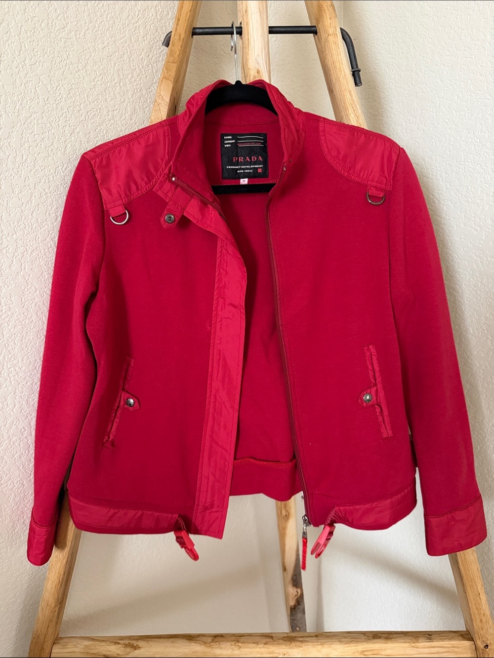 Vintage Prada Sport Linea Rossa Lightweigjy Utility Zip-up Jacket